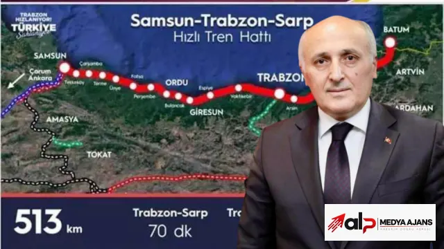 Samsun–Sarp Hızlı Tren Hattı 7 Milyon Kişiye Ulaşabilir