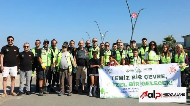 Altınordu Belediyesi ile motosiklet tutkunlarından çevre temizliği