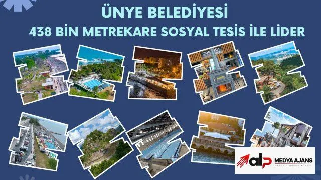 Ünye Belediyesi 438 Bin Metrekare Sosyal Tesis ile Lider