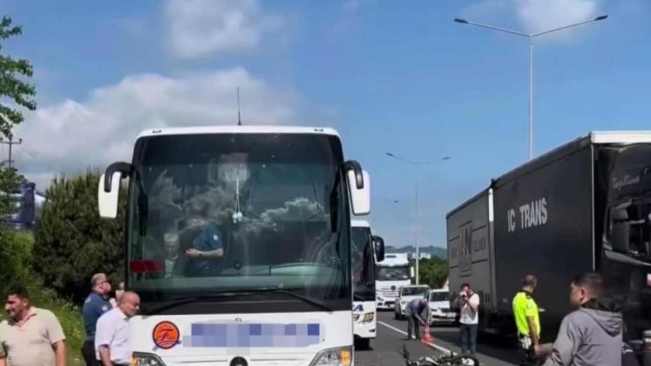 Ünye Devlet Sahil Yolunda Acı Kaza Motosiklet Sürücüsü Yaşamını Yitirdi