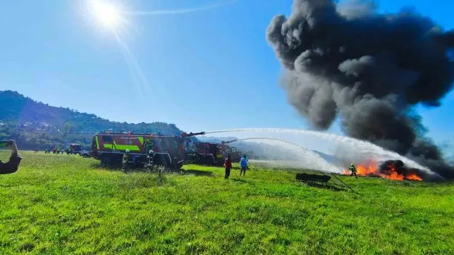 Ordu-Giresun Havalimanı’nda Acil Durum Senaryosu Gerçeğini Aratmadı