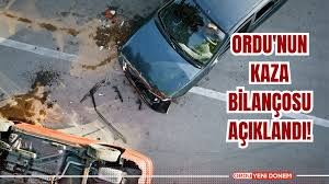 Ordu’da Bir Haftada 47 Trafik Kazası: 63 Kişi Yaralandı