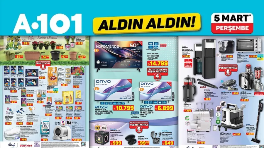 A101 5 Mart 2026 Aktüel Kataloğu Yayınlandı Elektronik Ve Ev Ürünlerinde Yeni Fırsatlar