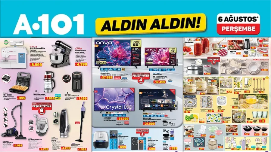 A101 6 Ağustos 2026 Aktüel Ürünler Kataloğu Yayımlandı: Elektronik Ve Ev Aletlerinde Yeni İndirimler