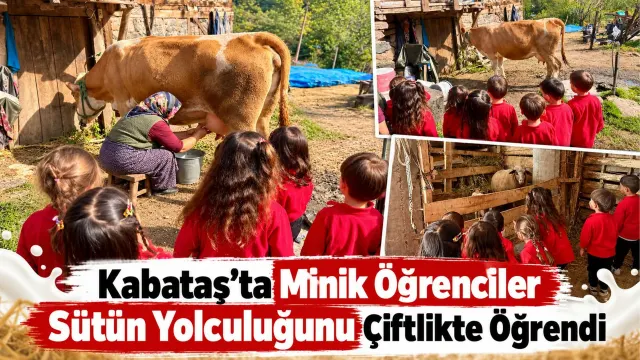 Kabataşlı Minikler Çiftlikte Sütün İzini Sürdü