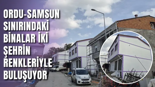 Ordu-Samsun Hattında Mahalleler Mor-Beyaz Ve Kırmızı-Beyaz Renklere Bürünüyor