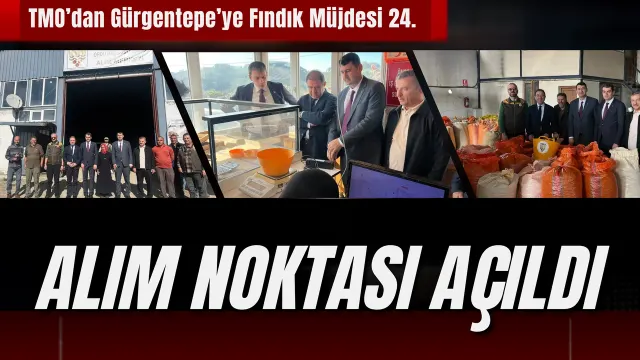 Gürgentepe’de Tmo’nun Yeni Fındık Alım Merkezi Faaliyete Geçti