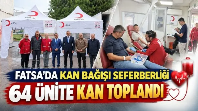 Fatsa’da Eğitim Camiasından Kan Bağışına Güçlü Destek