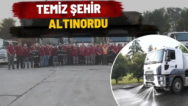 Altınordu’da Temizlik Çalışmaları 56 Araç Ve 243 Personelle Sürüyor