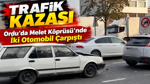 Melet Köprüsü’nde İki Otomobil Hasar Aldı