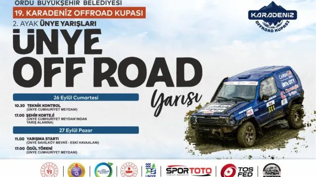 19. Karadeniz Offroad Kupası’nın 2. Ayağı Ünye’de Yapılacak