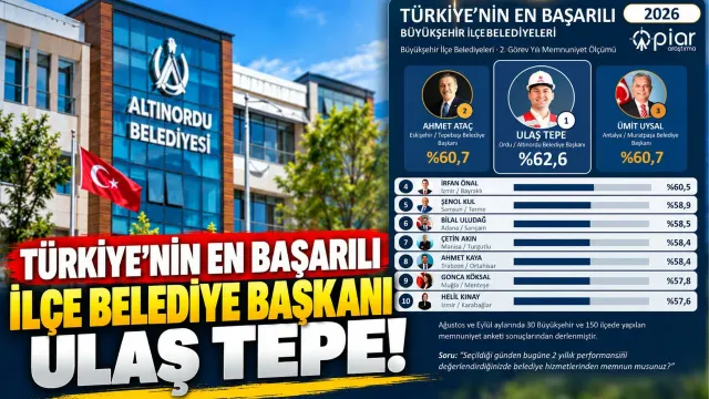 Ulaş Tepe, Altınordu’yu Türkiye’nin En Memnuniyet Yaratan İlçesi Yaptı