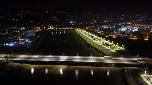 Altınordu Melet Köprüsü modern aydınlatmalarla ışıl ışıl oldu