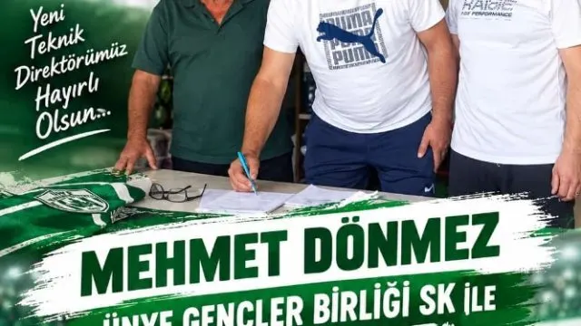 Ünye Gençler Birliği SK’da Mehmet Dönmez dönemi