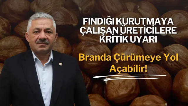 Yağışlı Havada Fındık Kurutan Üreticilere Branda Uyarısı