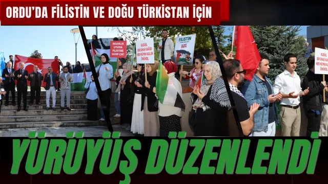 Ordu Üniversitesinde Filistin Ve Doğu Türkistan İçin Dayanışma Mesajı