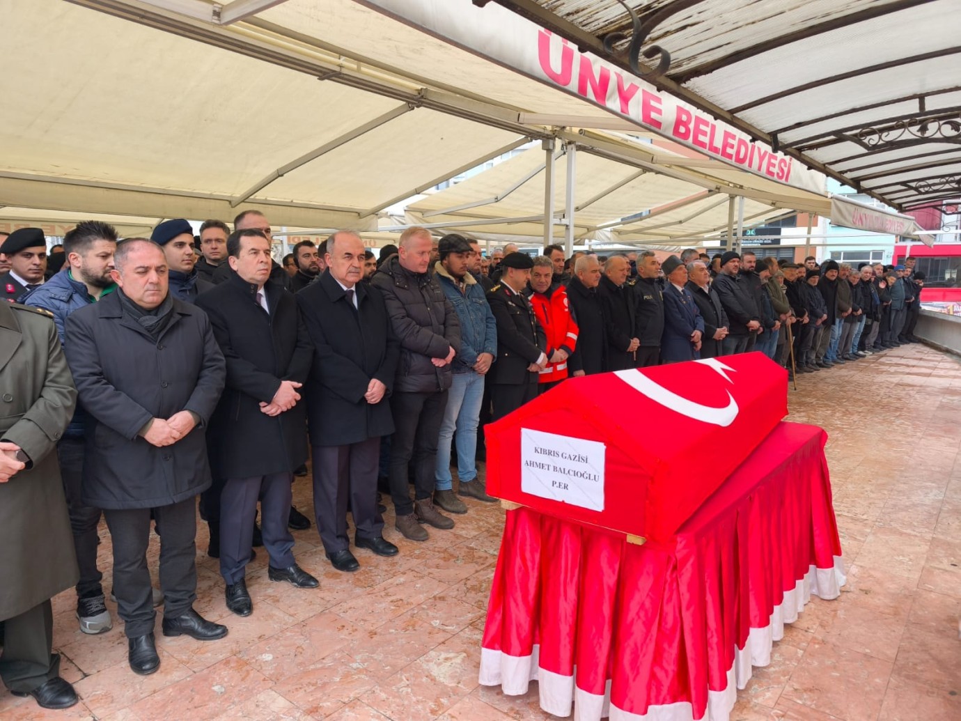 Ünye’de Kıbrıs Gazisi Ahmet Balcıoğlu, Ahmet Gümüş ve Fatma Şirin Son Yolculuklarına Uğurlandı
