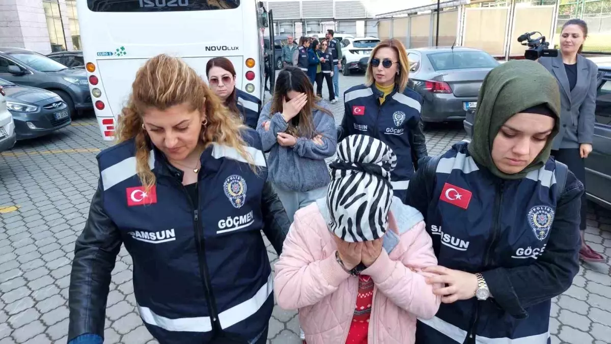 Samsun’da Masaj Salonlarına Baskın: İnsan Ticareti ve Fuhuş Suçlamasıyla 7 Gözaltı