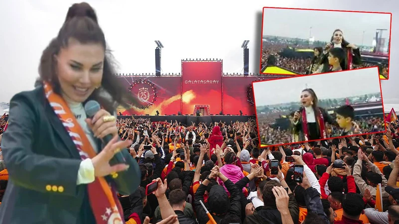 Galatasaray’dan Tarihi Kutlama: Ebru Yaşar ve Çocukları Sahneyi Salladı