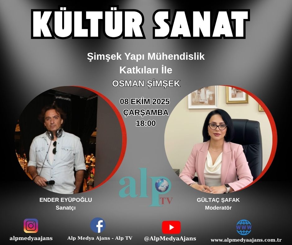 Alp TV’de Kültür Sanat Buluşması: Gültaç Şafak ve Ender Eyüpoğlu Aynı Yayında